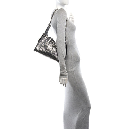 Chanel Metallic Caviar Quilted Small Chanel 25 Handbag Anthracite 2 of 11