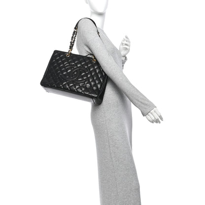Chanel Caviar Quilted Grand Shopping Tote GST Black 2 of 11