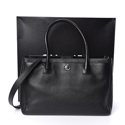 Chanel Calfskin Cerf Shopper Tote Black 11 of 11