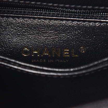 Chanel Caviar Lizard Quilted Mini Coco Handle Flap Black 6 of 9