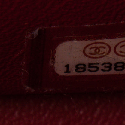 Chanel Patent Quilted Jumbo Double Flap Dark Red 7 of 7