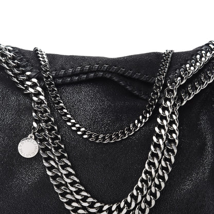 Stella McCartney Shaggy Deer Mini Falabella Fold Over Tote Black 10 of 10