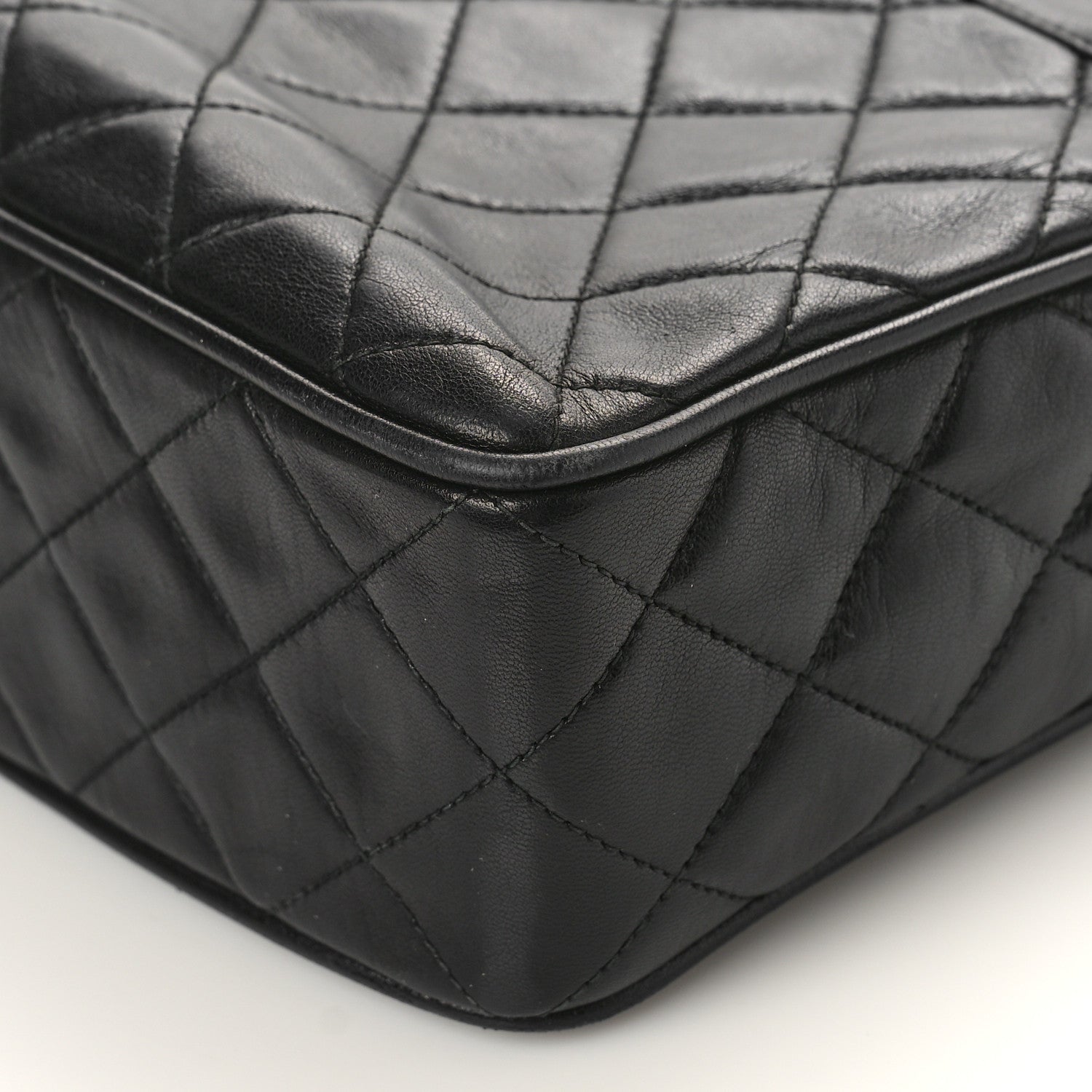 Chanel Lambskin Quilted CC Tassel Camera Case Black 9 of 9