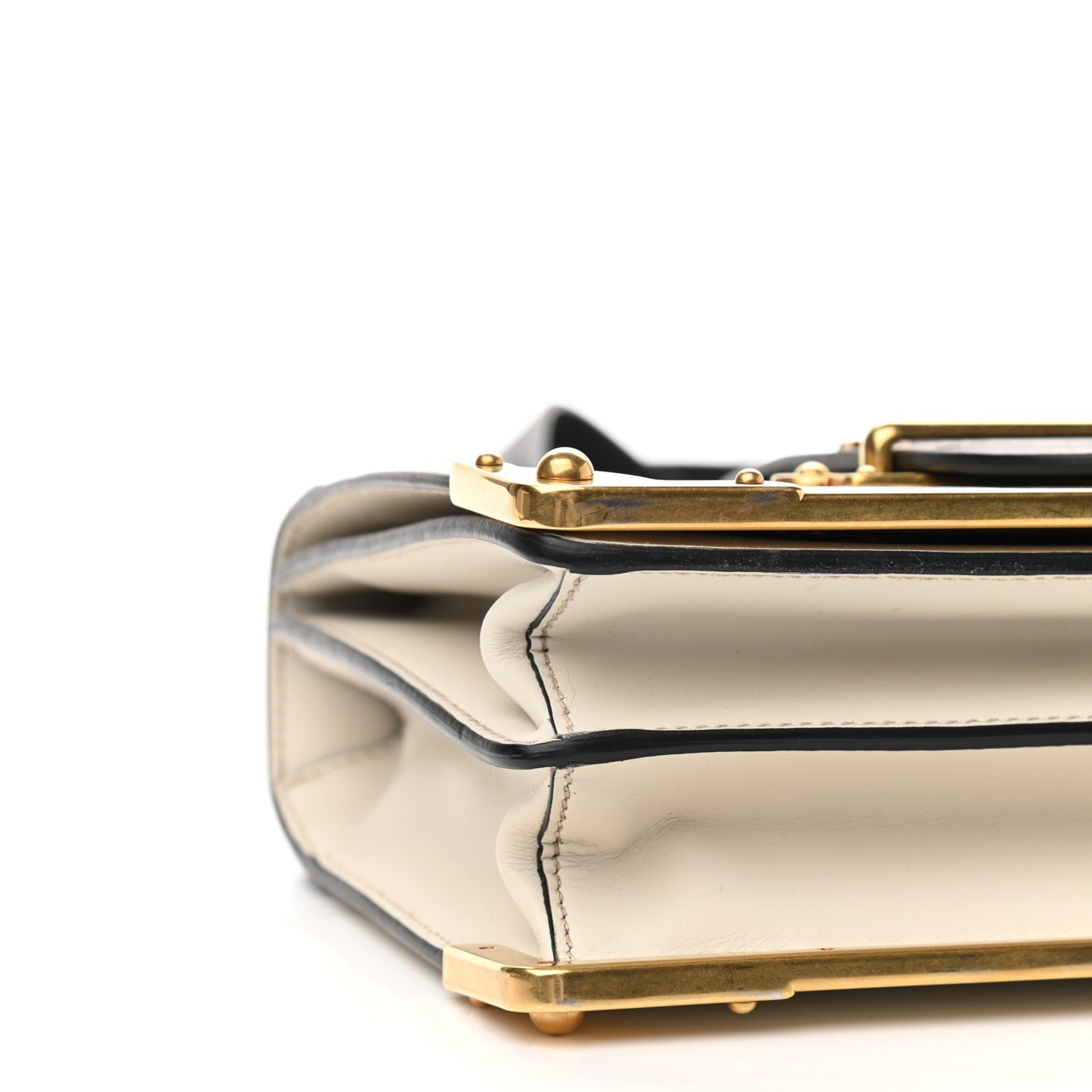 City Calf Saffiano Cahier Bag Talco Black