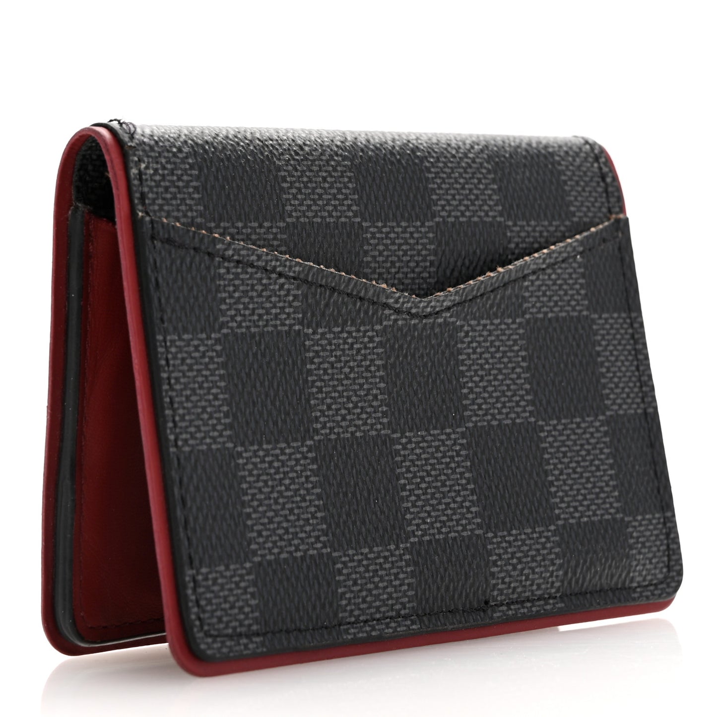 Damier Graphite Pocket Organizer Bordeaux