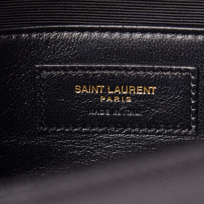 Saint Laurent Grain De Poudre Medium Classic Monogram Kate Satchel Black 8 of 10