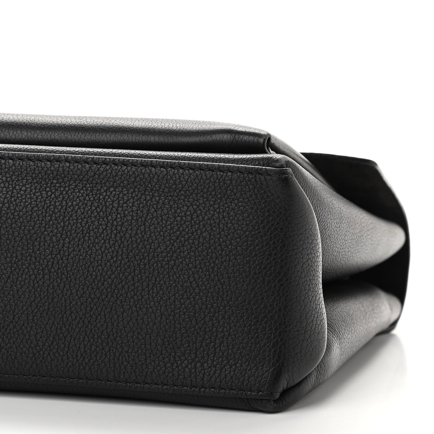 Soft Calfskin My Lockme Top Handle Black