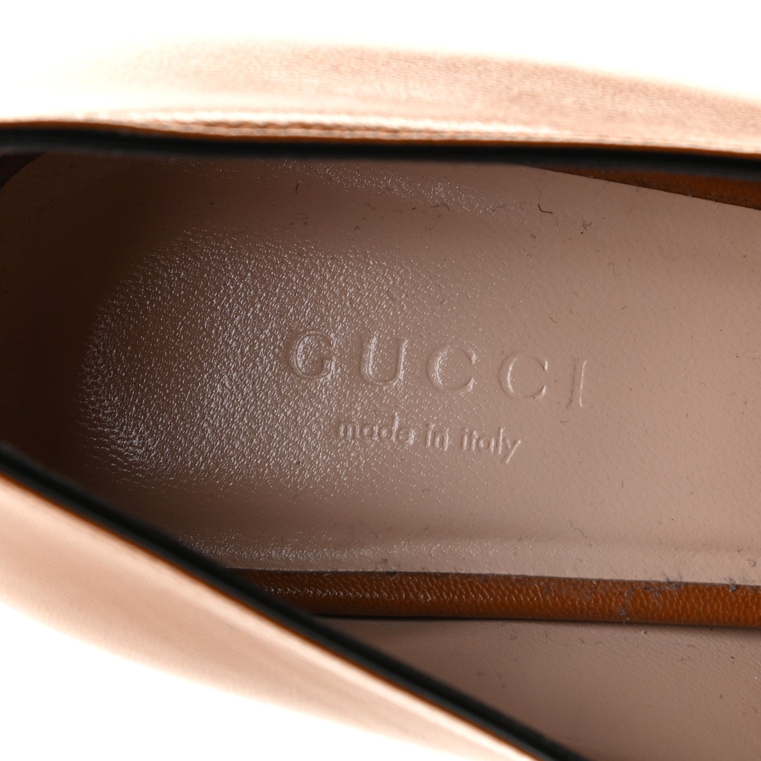 Gucci Malaga Kid GG Marmont Fringe 50mm Loafer Pumps 37 Cognac 6 of 8
