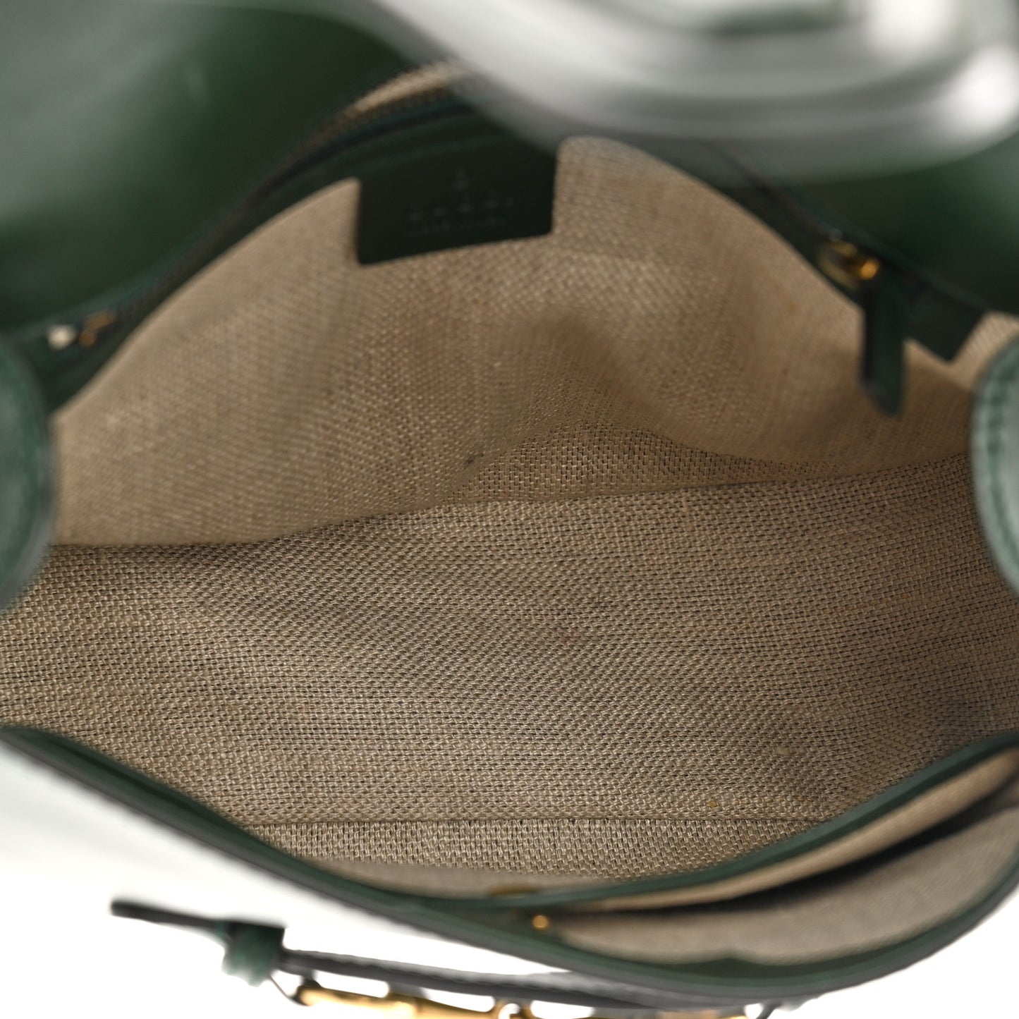 Calfskin Medium Lady Web Shoulder Bag Green