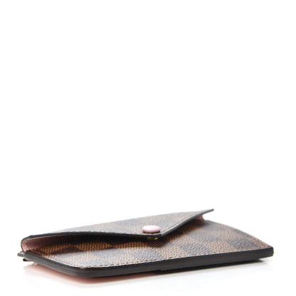 Louis Vuitton Damier Ebene Recto Verso Card Holder Rose Ballerine 4 of 7