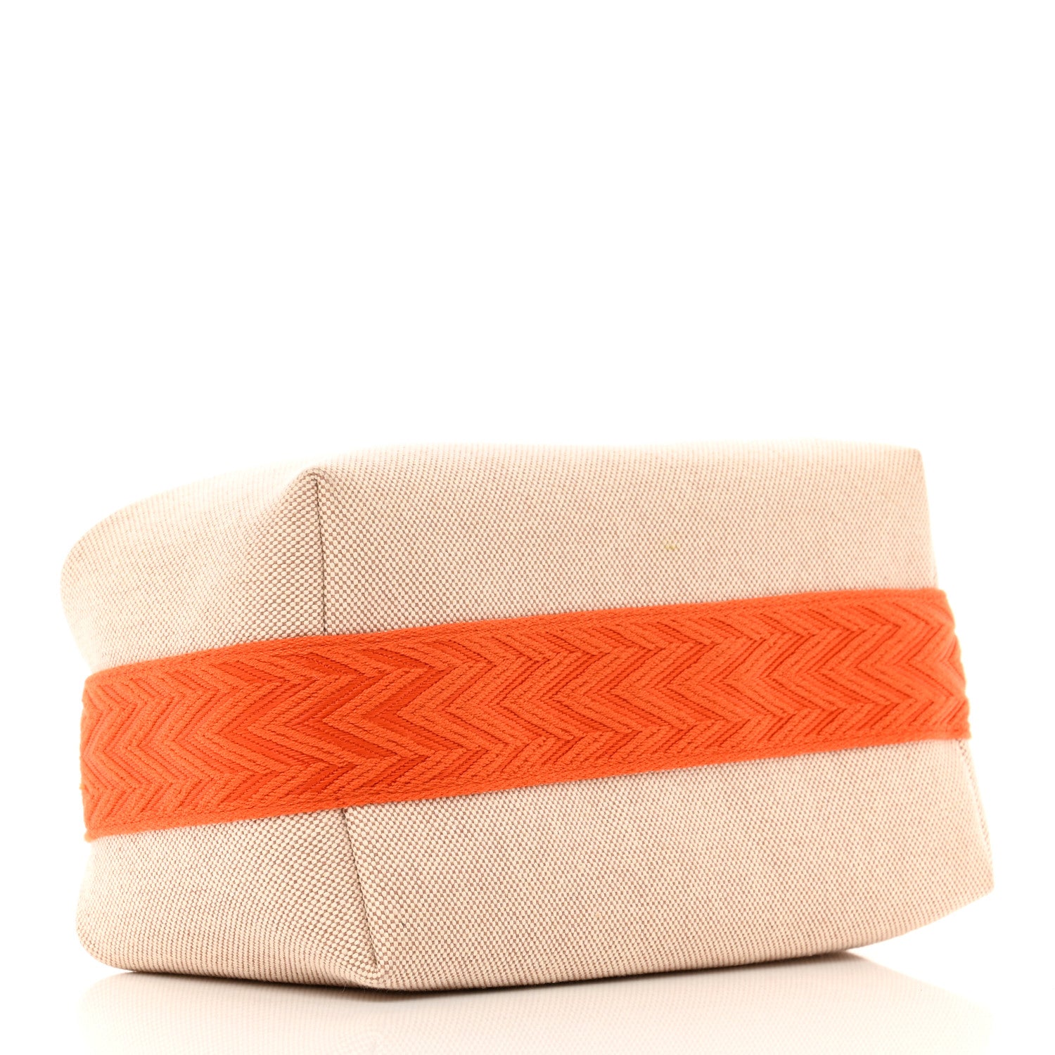 Hermes Canvas Small Bride-A-Brac Pouch Natural Orange 4 of 6