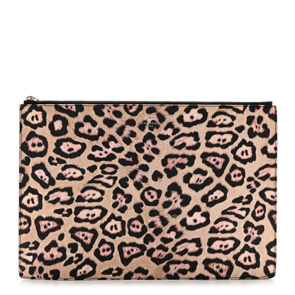 Givenchy Coated Canvas Jaguar Print Zip Pouch 1 of 12