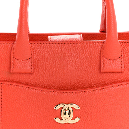 Chanel Grained Calfskin Mini Neo Executive Shopper Tote Red 8 of 11