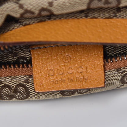 Gucci GG Monogram Web Double Pocket Belt Bag Yellow 6 of 7