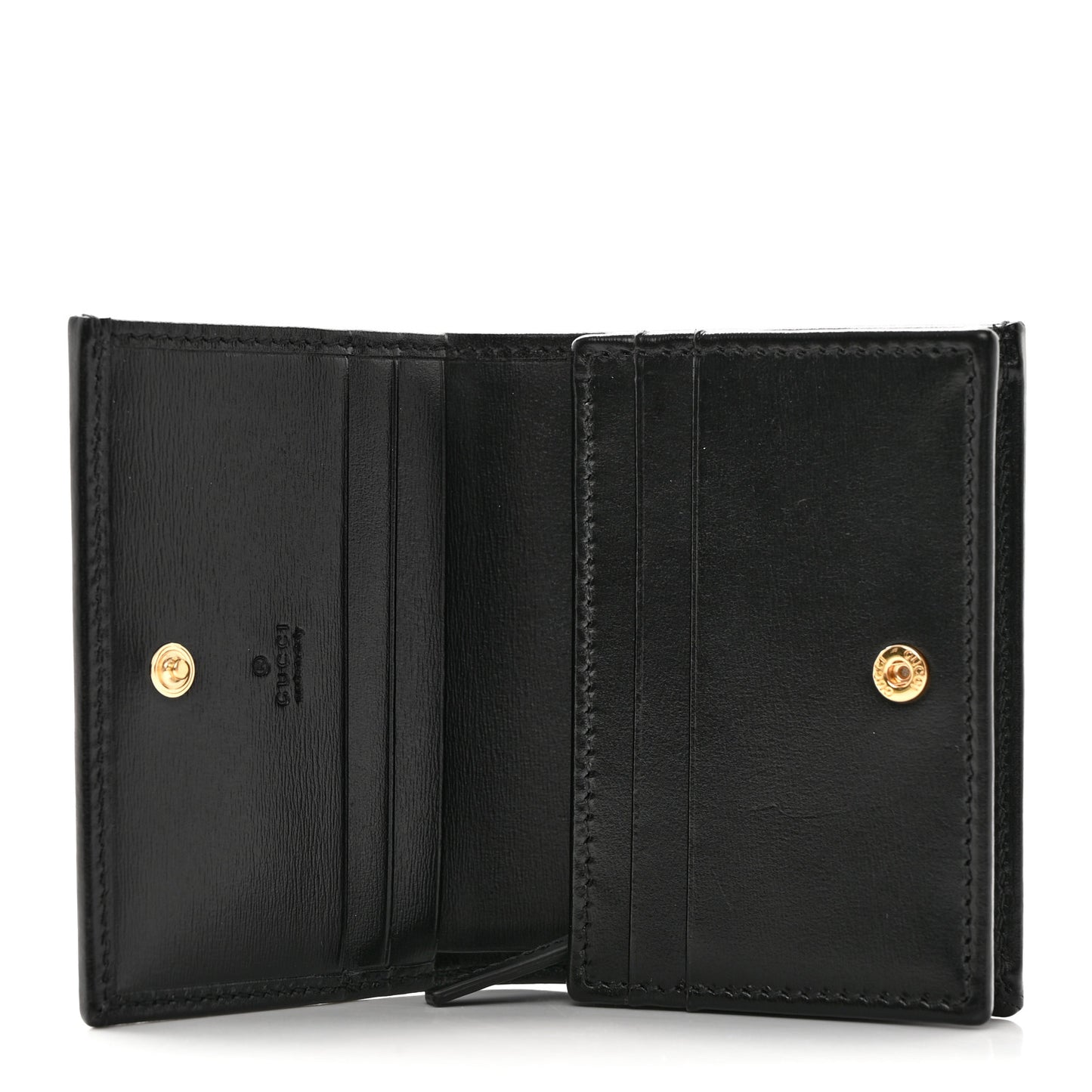 Boarded Plutone Calfskin Horsebit 1955 Card Case Wallet Black