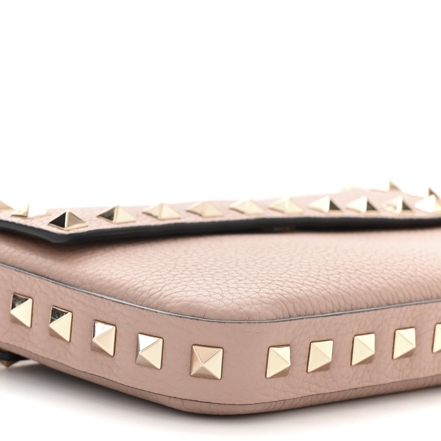 Valentino Garavani Grainy Calfskin Rockstud Crossbody Pouch Poudre 8 of 10