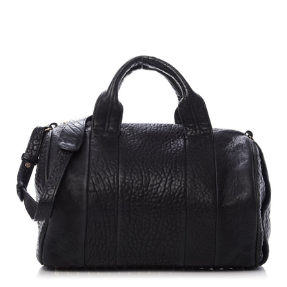 Alexander Wang Pebbled Lambskin Rocco Black Rose Gold Hardware 1 of 9