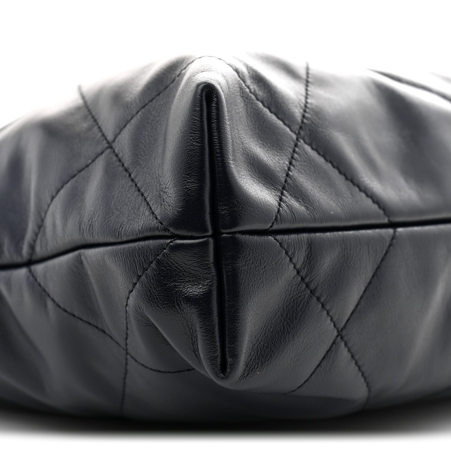 Chanel Shiny Calfskin Quilted Small Chanel 22 Navy 9 of 10