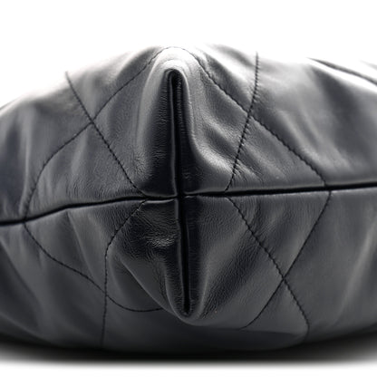 Chanel Shiny Calfskin Quilted Small Chanel 22 Navy 9 of 10