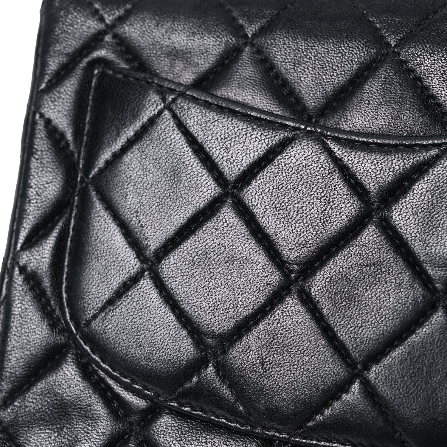 Chanel Lambskin Quilted Mini Square Flap Bag Black 18 of 28