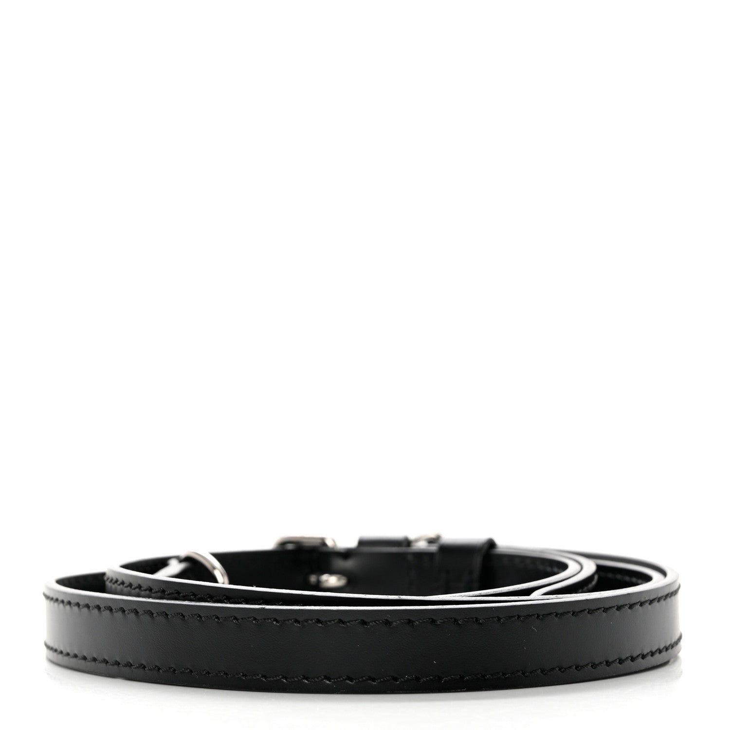 Louis Vuitton Calfskin 16mm Adjustable Shoulder Strap Black 2 of 4