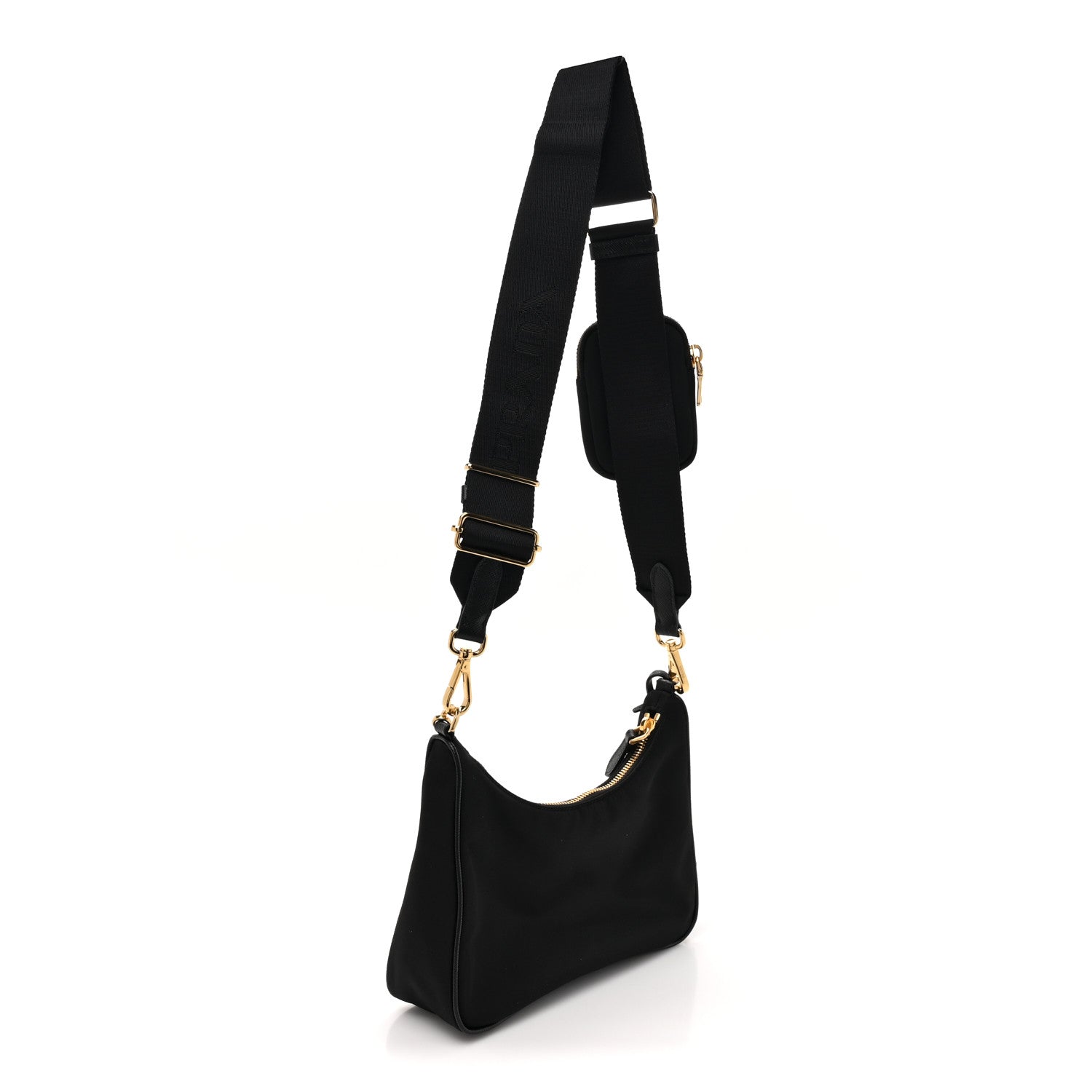 Prada Nylon Re-Edition 2005 Shoulder Bag Black 3 of 10