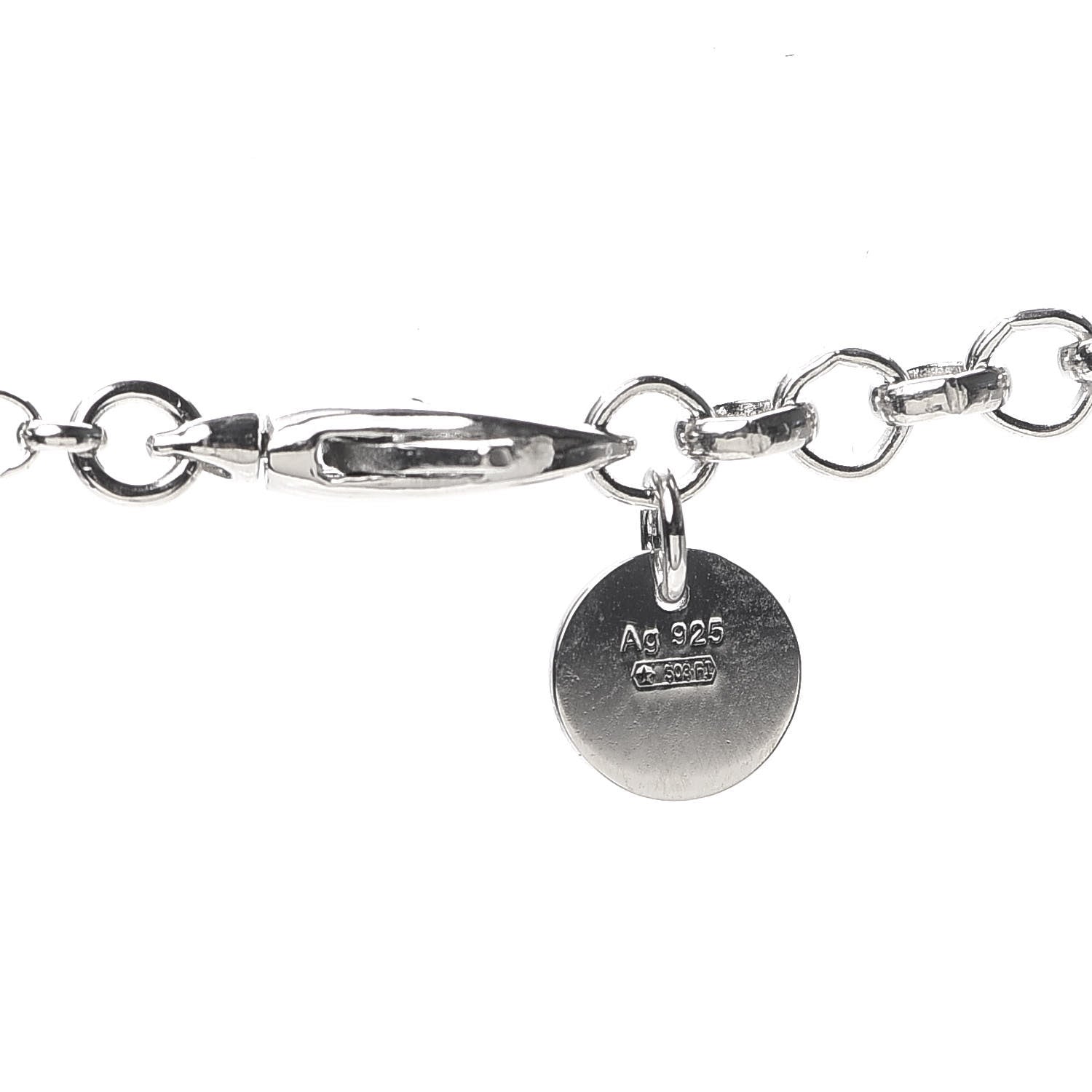 Gucci Sterling Silver Interlocking G Pendant Necklace 4 of 6