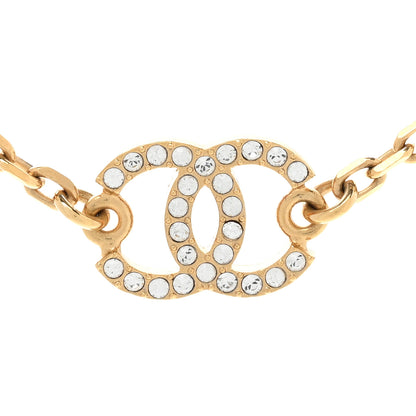 Chanel Metal Crystal CC Star Necklace Gold 4 of 7