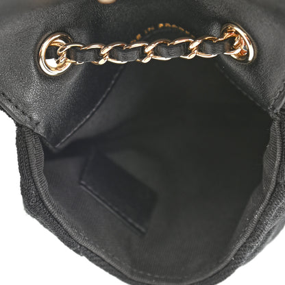 Chanel Jersey Quilted Flap Chain Waist Bag Black 5 of 12