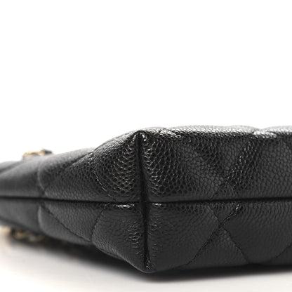 Chanel Caviar Quilted Classic Clutch Tote With Chain Black 9 of 10