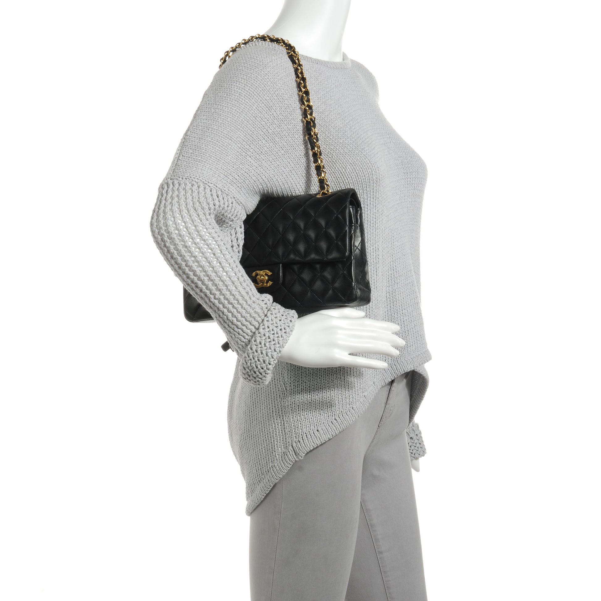 Chanel Lambskin Medium Double Flap Black 2 of 10