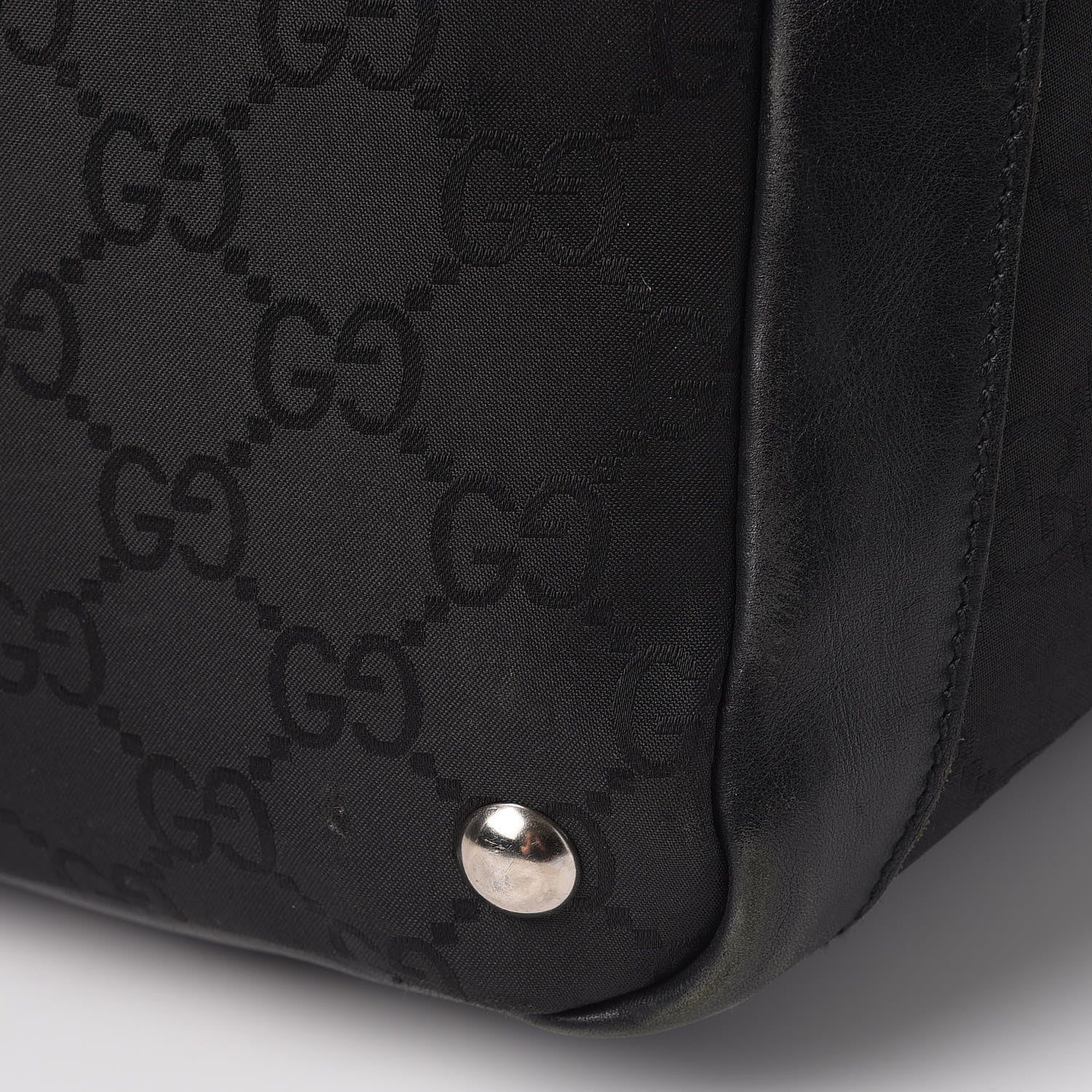 Gucci Nylon Monogram Travel Hobo Black 17 of 19