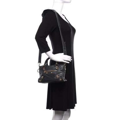 Balenciaga Agneau Giant 12 Gold Hardware Mini City Anthracite 2 of 15