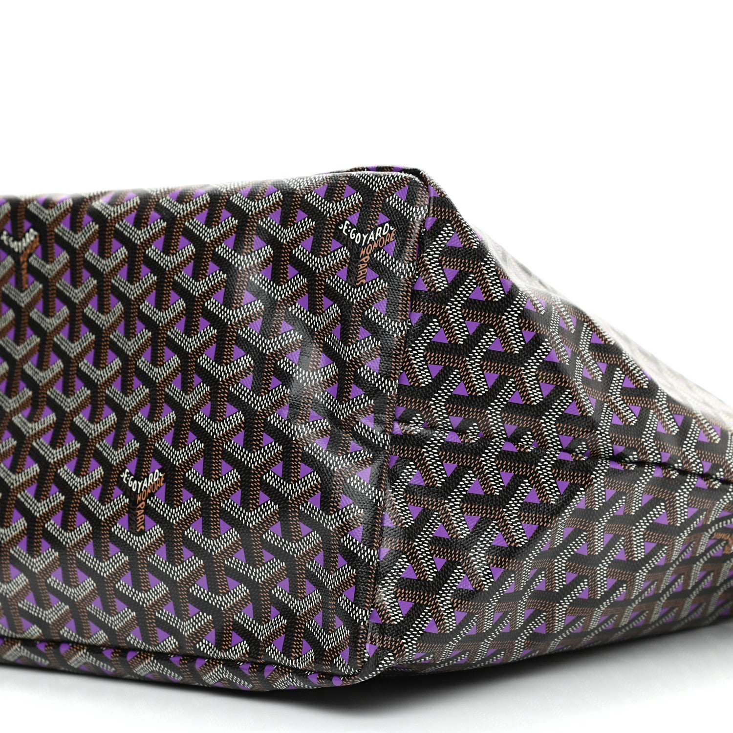 Goyard Goyardine Saint Louis Claire Voie GM Black Purple 11 of 11