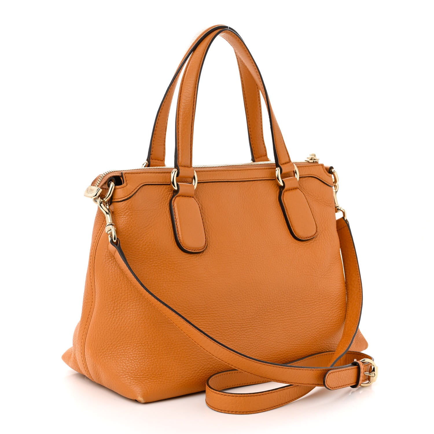 Gucci Cellarius Calfskin Small Soho Top Handle Satchel Curcuma 3 of 13