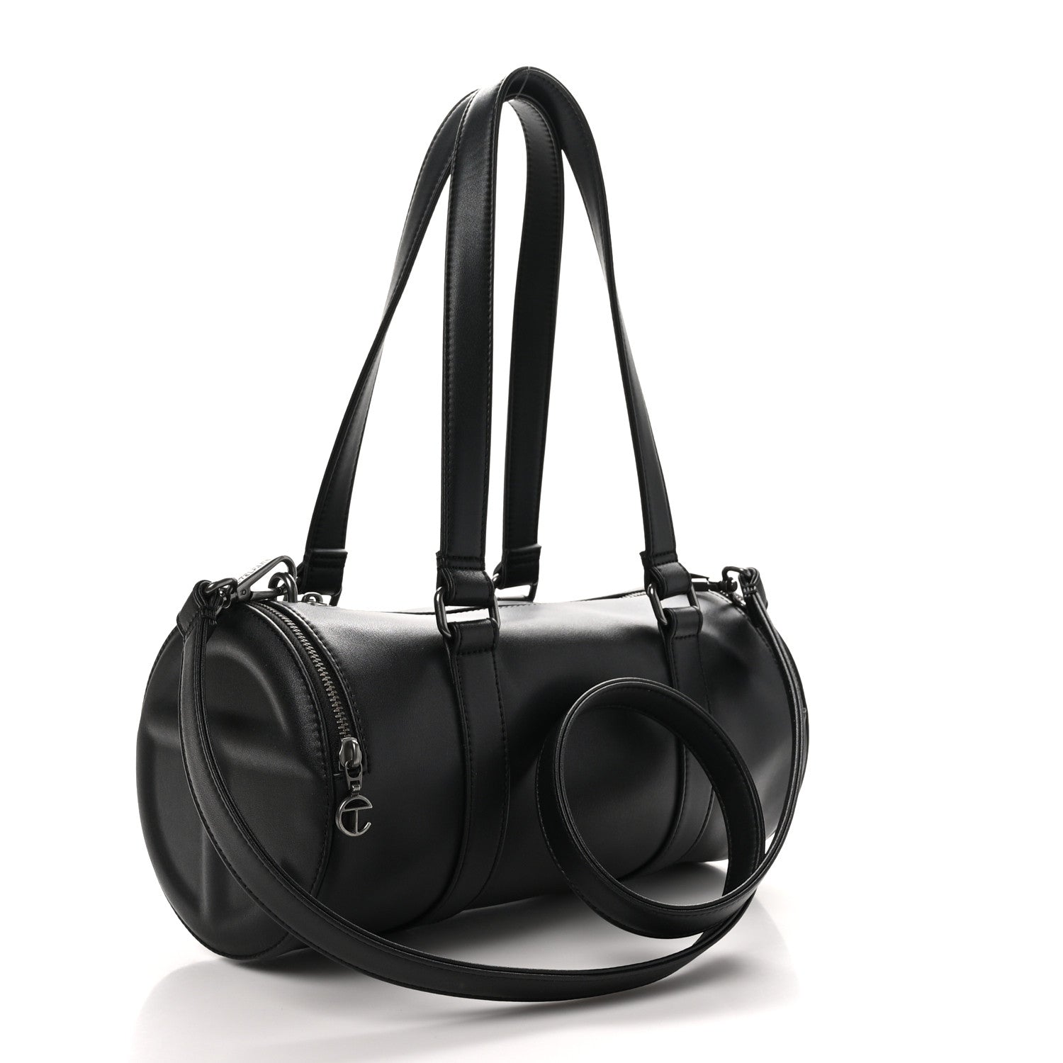 Telfar Vegan Leather Medium Duffle Black 3 of 10