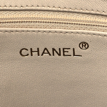 Chanel Lambskin Diagonal Quilted Tassel Camera Bag Light Beige 5 of 8
