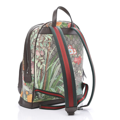 Gucci GG Supreme Monogram Tian Web Small Day Backpack Beige Multicolor New Acero 2 of 17