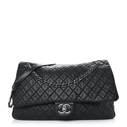 Chanel Calfskin Quilted XXL Travel Flap Bag Black 1 of 10