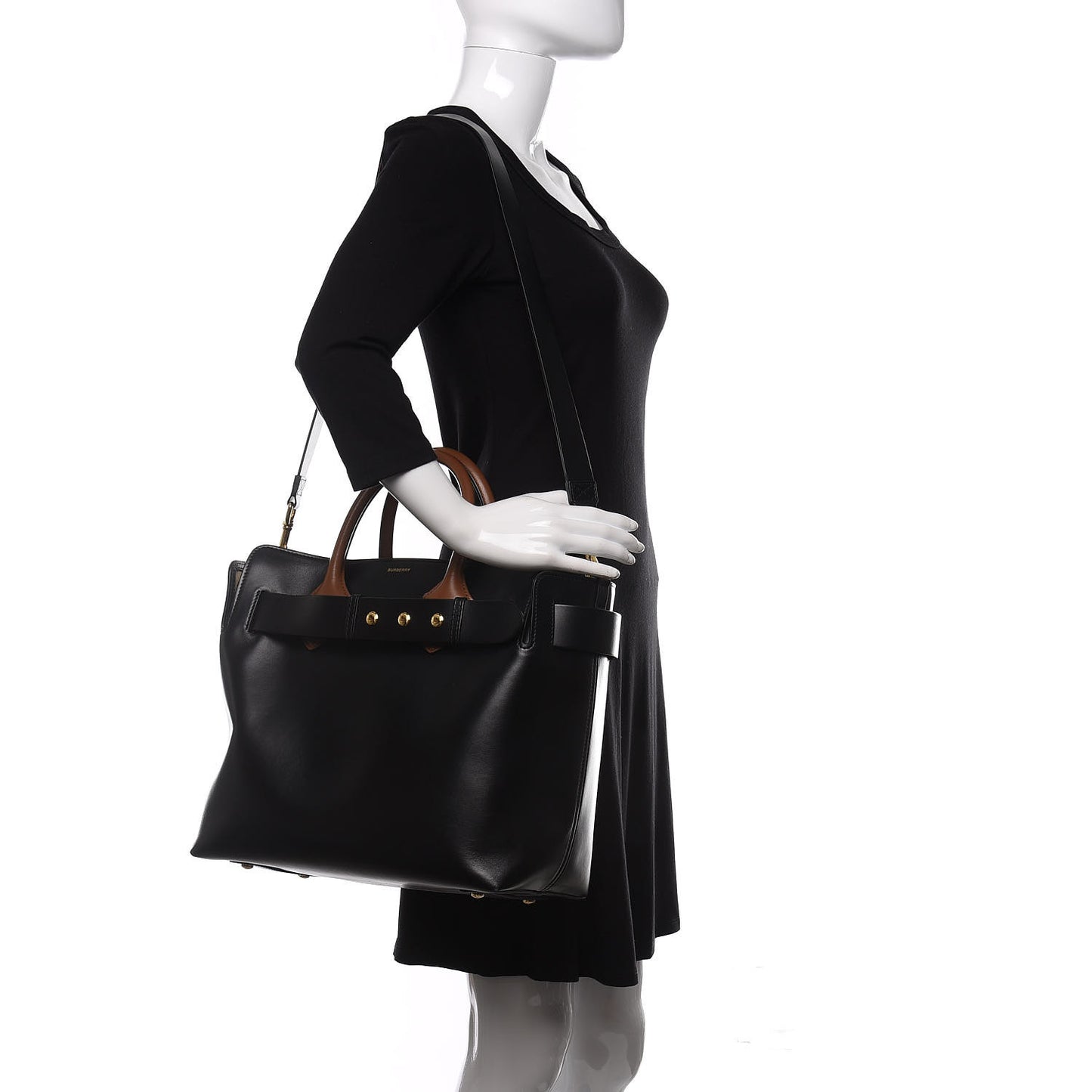 Smooth Calfskin Medium Belt Bag Black
