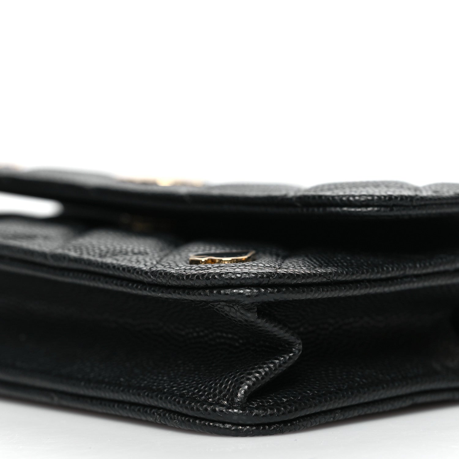 Chanel Caviar Quilted Enamel Coco Casino Flap Phone Holder With Chain Black 12 of 12