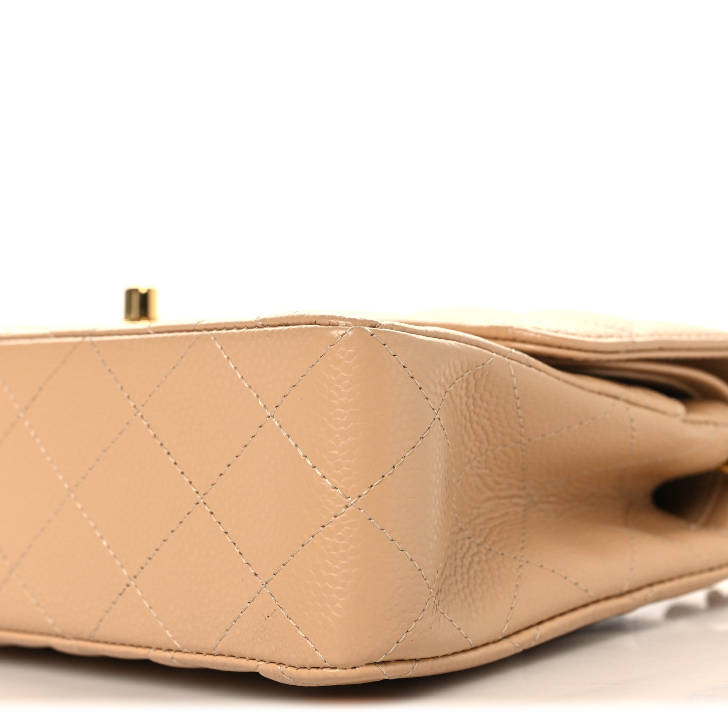 Chanel Caviar Quilted Small Double Flap Beige 10 of 11