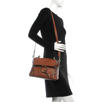 Chloe Calfskin Small Faye Day Shoulder Bag Tan 3 of 8