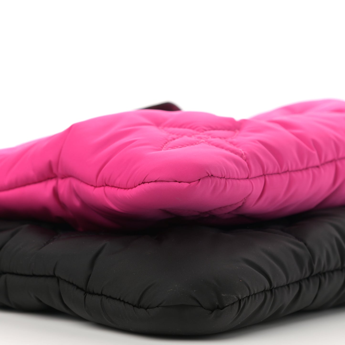 Econyl Monogram Pillow Maxi Multi Pochette Accessories Black Fuchsia