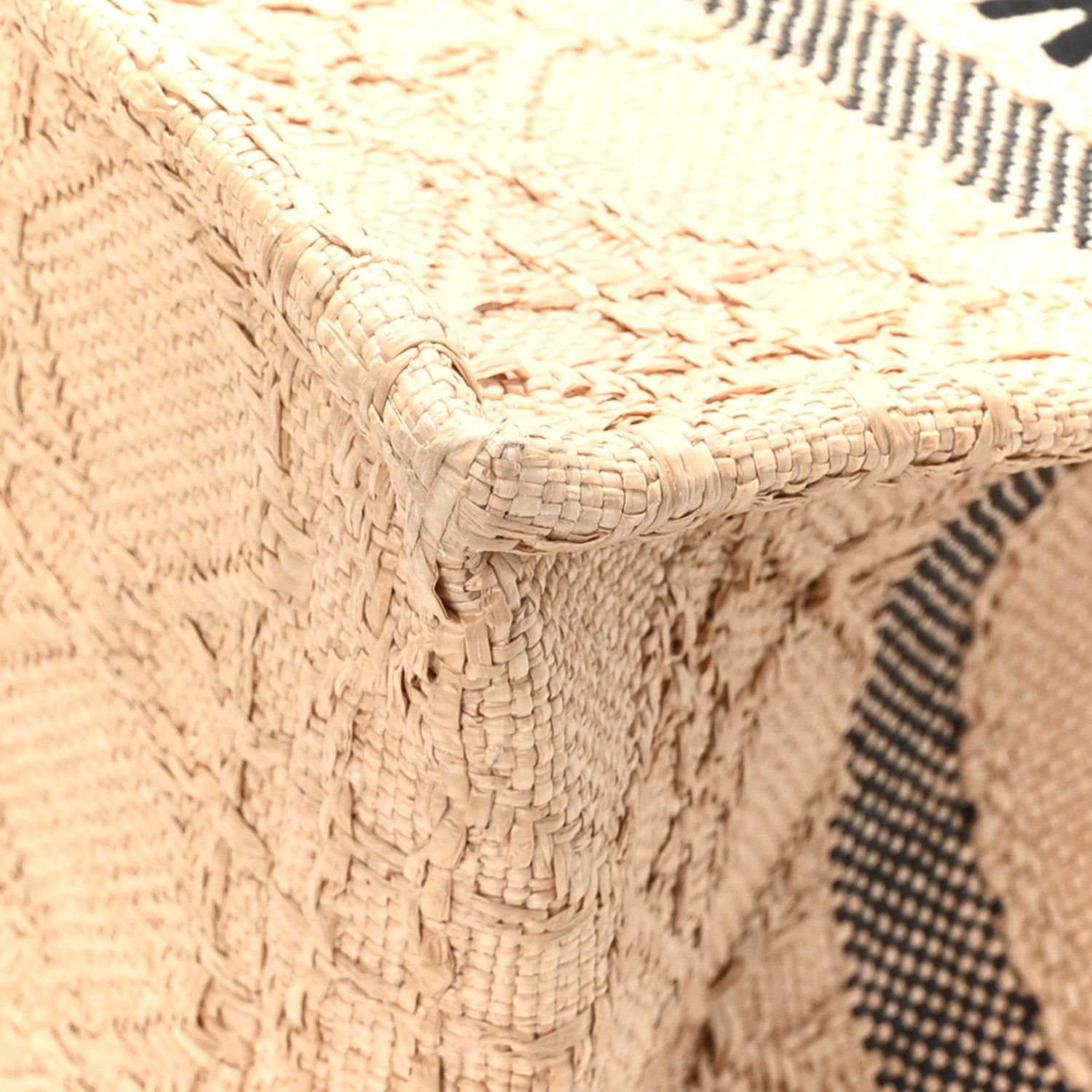 Christian Dior Raffia Cannage Medium Book Tote Natural 9 of 11