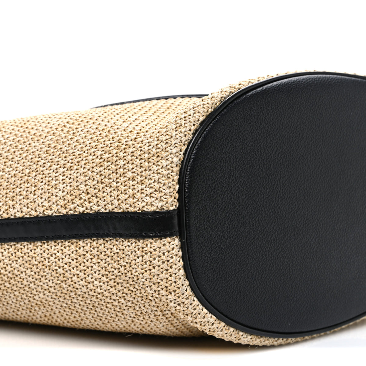 Louis Vuitton Raffia Saint Jacques Tote Black 9 of 10
