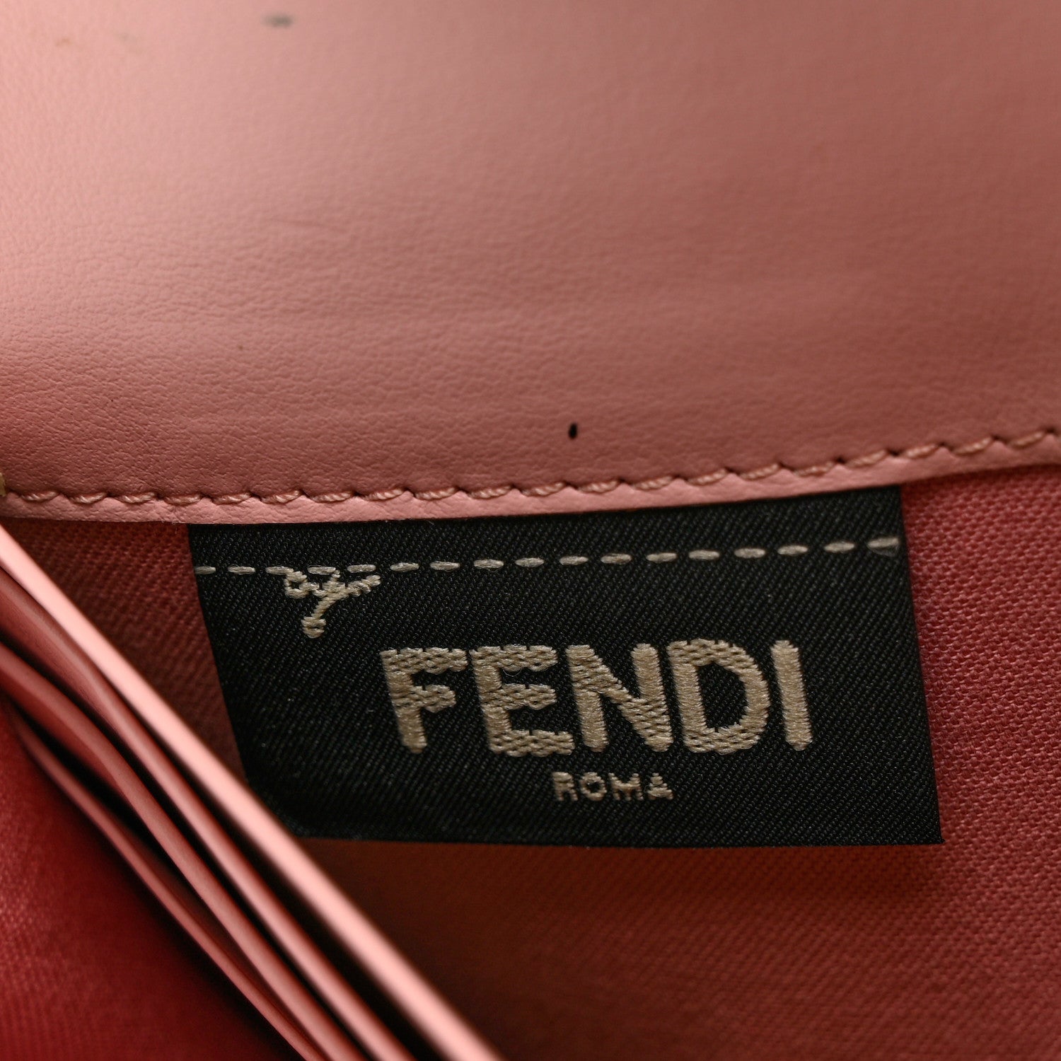 Fendi Vitello Elite Century Hypnoteyes Studded Continental Wallet Bubblegum Multicolor 6 of 8
