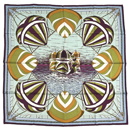 Hermes Silk Spinnakers Scarf 90 1 of 3