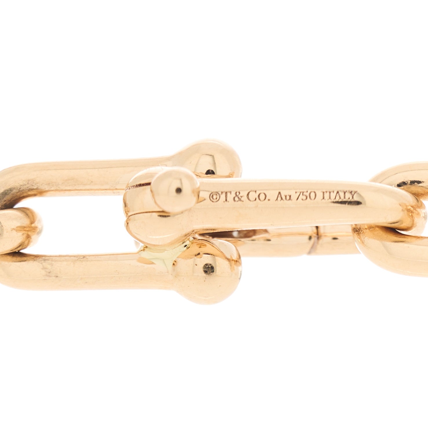 Tiffany 18K Rose Gold HardWear Graduated Link Necklace 4 of 5