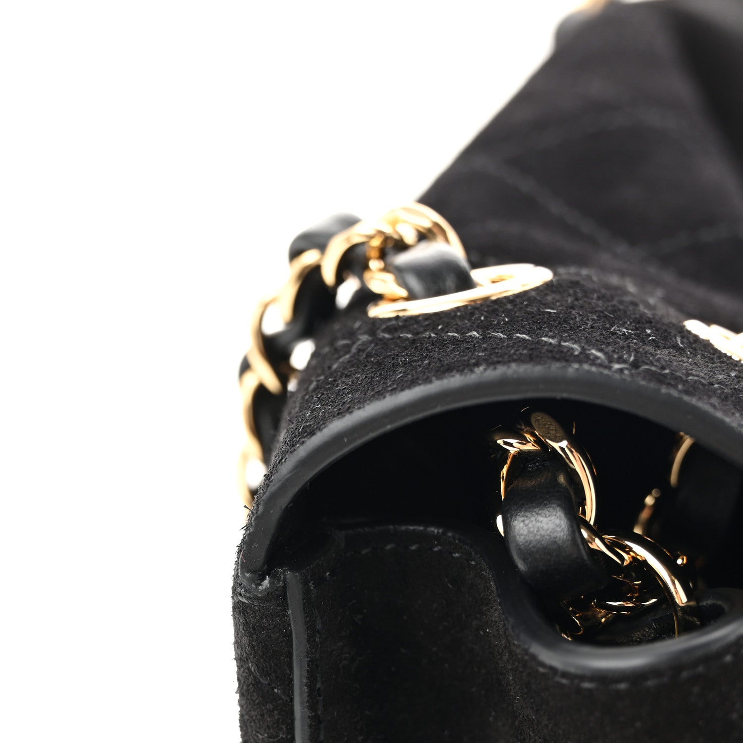 Chanel Suede Calfskin Small Souplissimo Maxi Flap Black 11 of 12